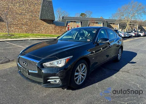 2015 Infiniti Q50 Base z USA, uszkodzony, nr VIN JN1BV7AR0FM402394